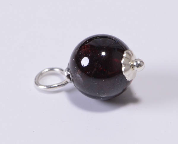 Garnet  Beads 6 mm Wire Wrapped Head Pin Silver wire