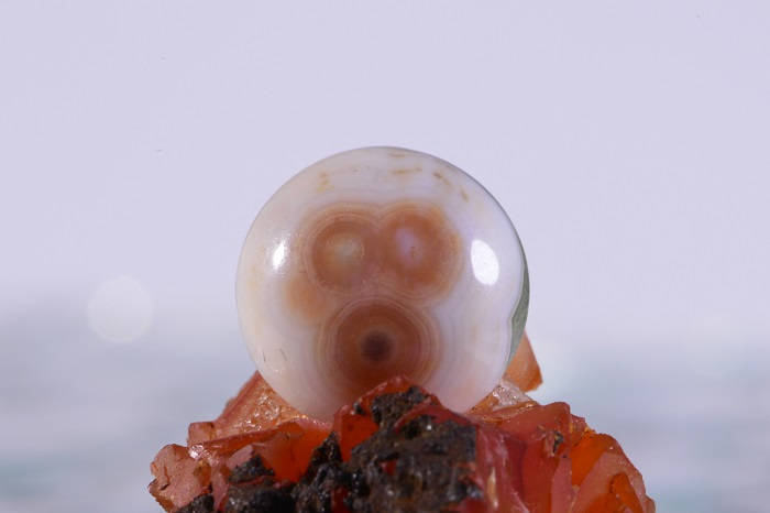Ocean Jasper Cabochon: Natural Gemstone for Jewelry (14.4x4mm)