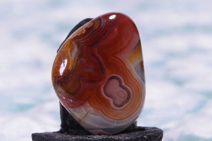 Crazy Lace Agate Cabochon: Freeform Gemstone for Pendant or Ring