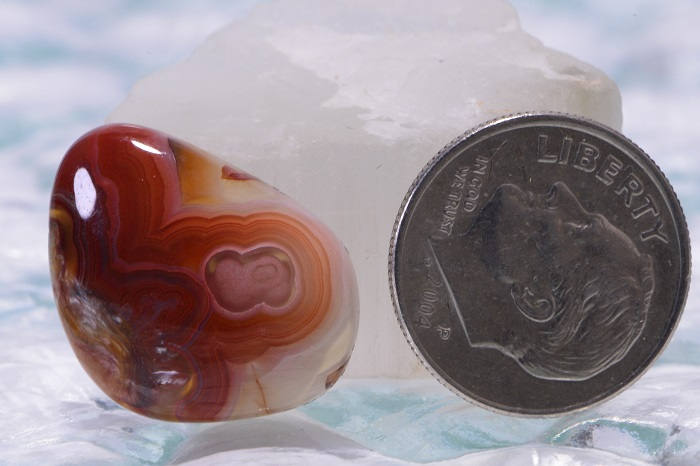 Crazy Lace Agate Cabochon: Freeform Gemstone for Pendant or Ring