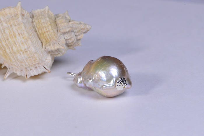 Baroque Pearl Sterling Silver Necklace, Handmade Freshwater Jewelry