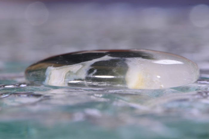 Ocean Jasper Cabochon: Teardrop Gemstone, 40x30x5.2mm