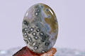 Ocean Jasper Cabochon: Oval Gemstone, 34x25x5.5mm