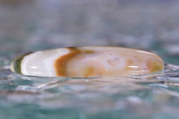 Ocean Jasper Cabochon: Oval Gemstone, Earth Tone Colors (30x21x4.7mm)