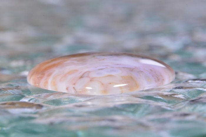 AAA Ocean Jasper Cabochon Teardrop: Gem Quality Stone (40x30x5.8mm)