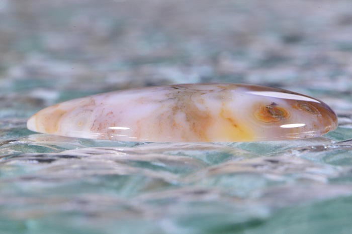 AAA Ocean Jasper Cabochon Teardrop: Gem Quality Stone (40x30x5.8mm)