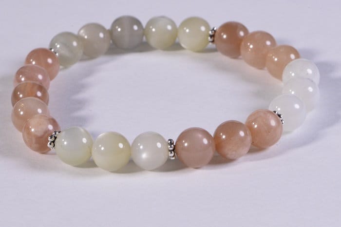 Amethyst Chakra Bracelet, Sterling Silver, Yoga Jewelry