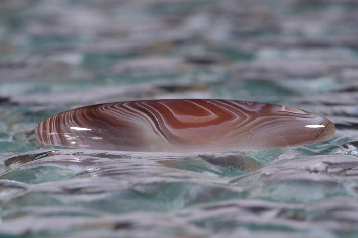 Banded Botswana Agate Cabochon: Marquise Gemstone (34x13x4.8mm)