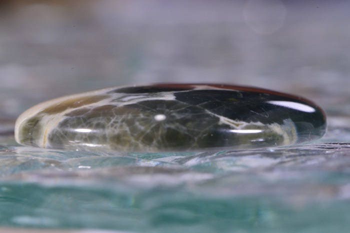 Ocean Jasper Cabochon: Teardrop Gemstone, 40x30x5.2mm