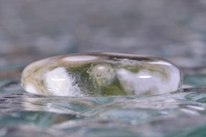 Ocean Jasper Cabochon: Round Gemstone, 25x5.3mm