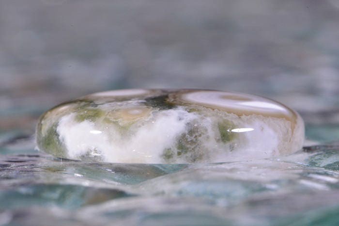 Ocean Jasper Cabochon: Round Gemstone, 25x5.3mm