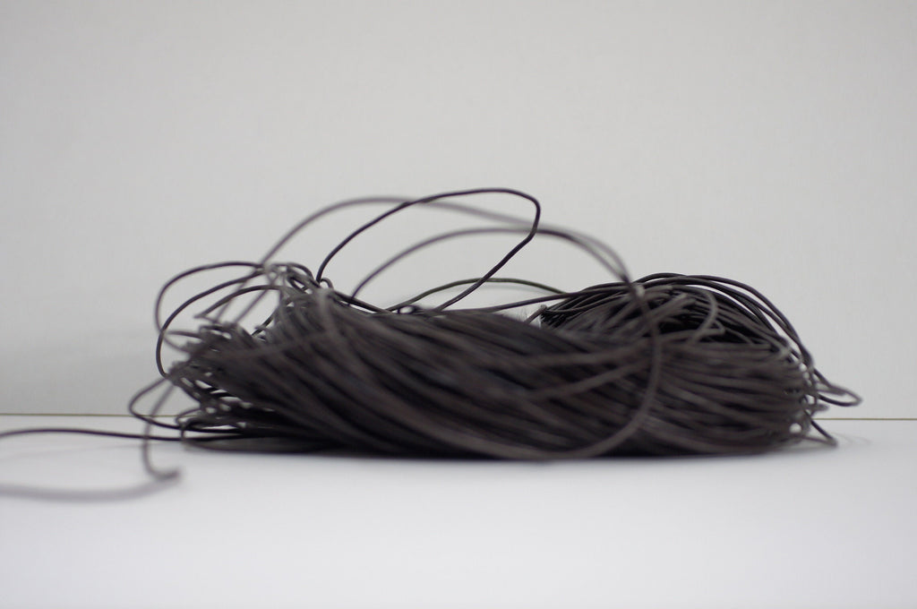 Dark Brown Genuine Leather Cord 1.5mm: Jewelry Making Supply