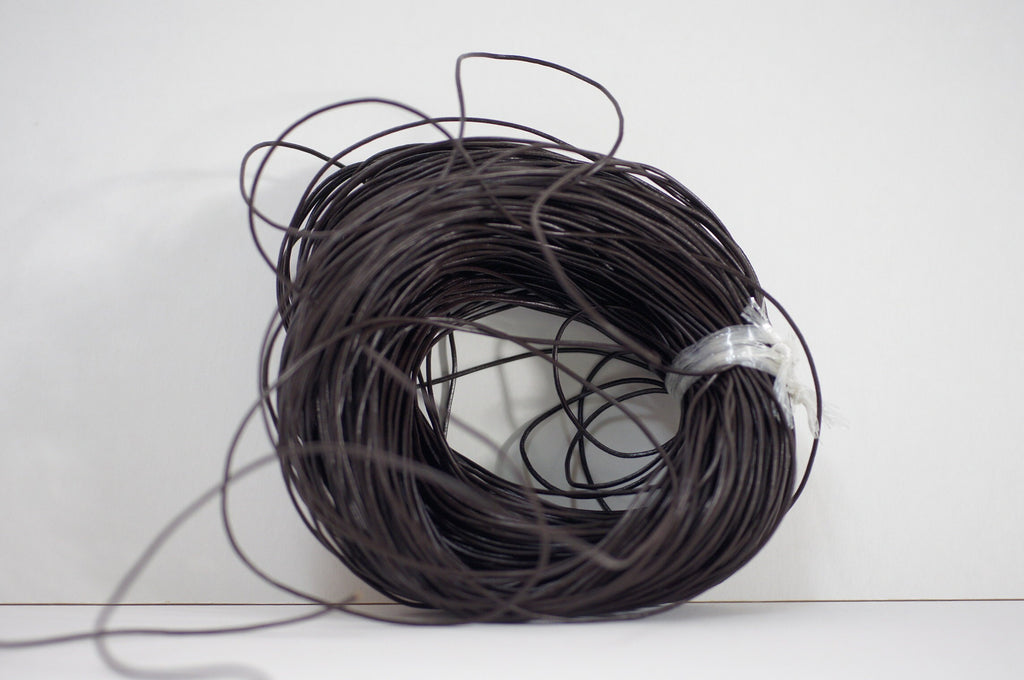 Dark Brown Genuine Leather Cord 2mm: Jewelry Making Supply