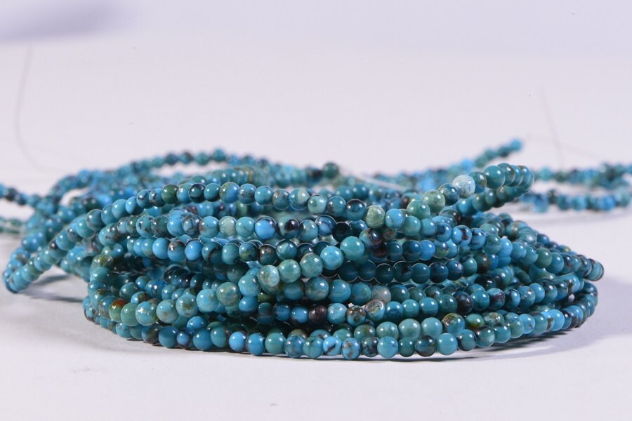 2mm Turquoise round  Beads Natural Gemstone Beads Jewelry Making Supplies