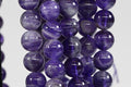 Amethyst Crystal Round Beads 8mm Natural Faceted Amethyst Jewelry Making Supplies