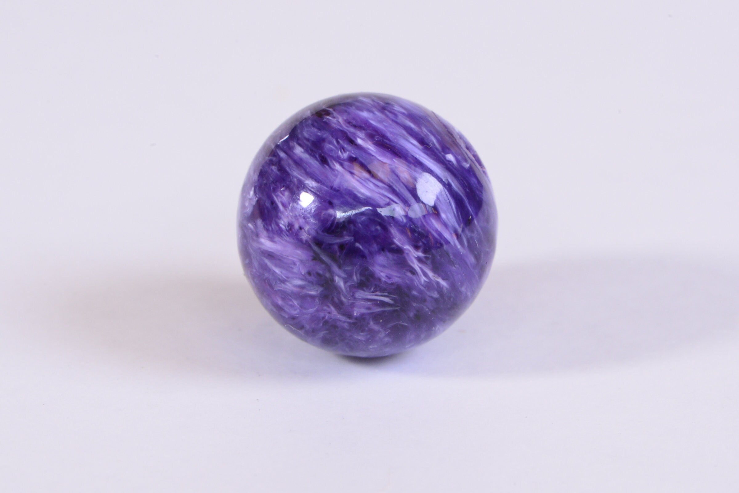 Russian Charoite 14mm Round Beads Natural Gemstone Beads Luxury AAA Jewelry Making Supplies