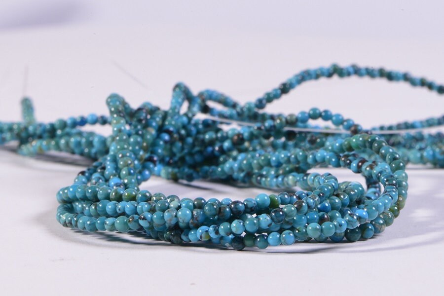 2mm Turquoise round  Beads Natural Gemstone Beads Jewelry Making Supplies
