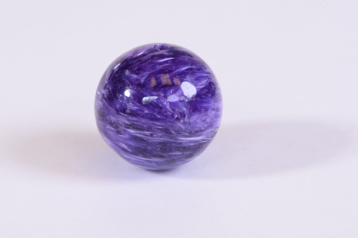 Russian Charoite 14mm Round Beads Natural Gemstone Beads Luxury AAA Jewelry Making Supplies
