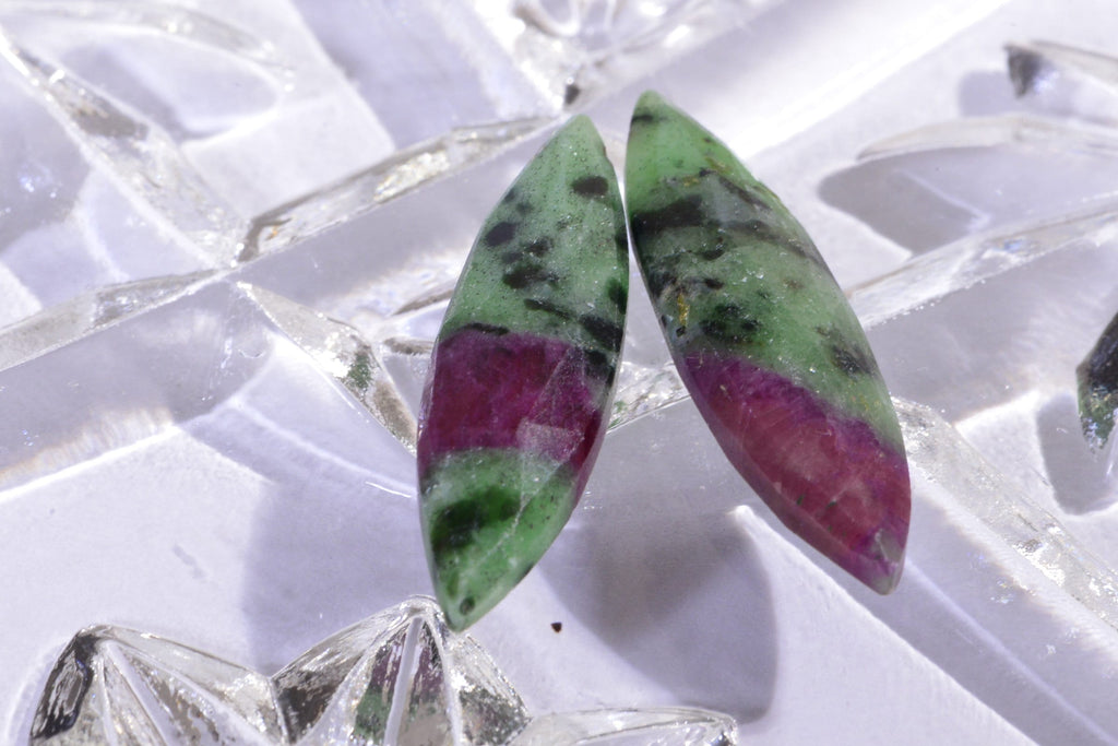 Genuine Ruby Zoisite Marquise Beads Facet Luxury Reach Color Natural Gemstone
