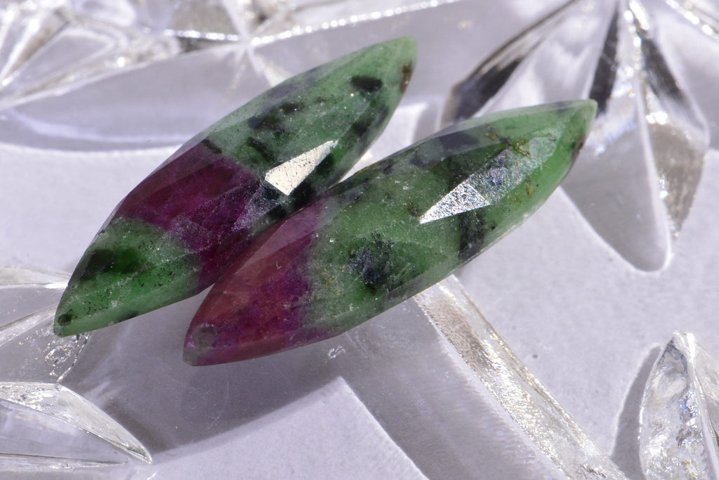 Genuine Ruby Zoisite Marquise Beads Facet Luxury Reach Color Natural Gemstone