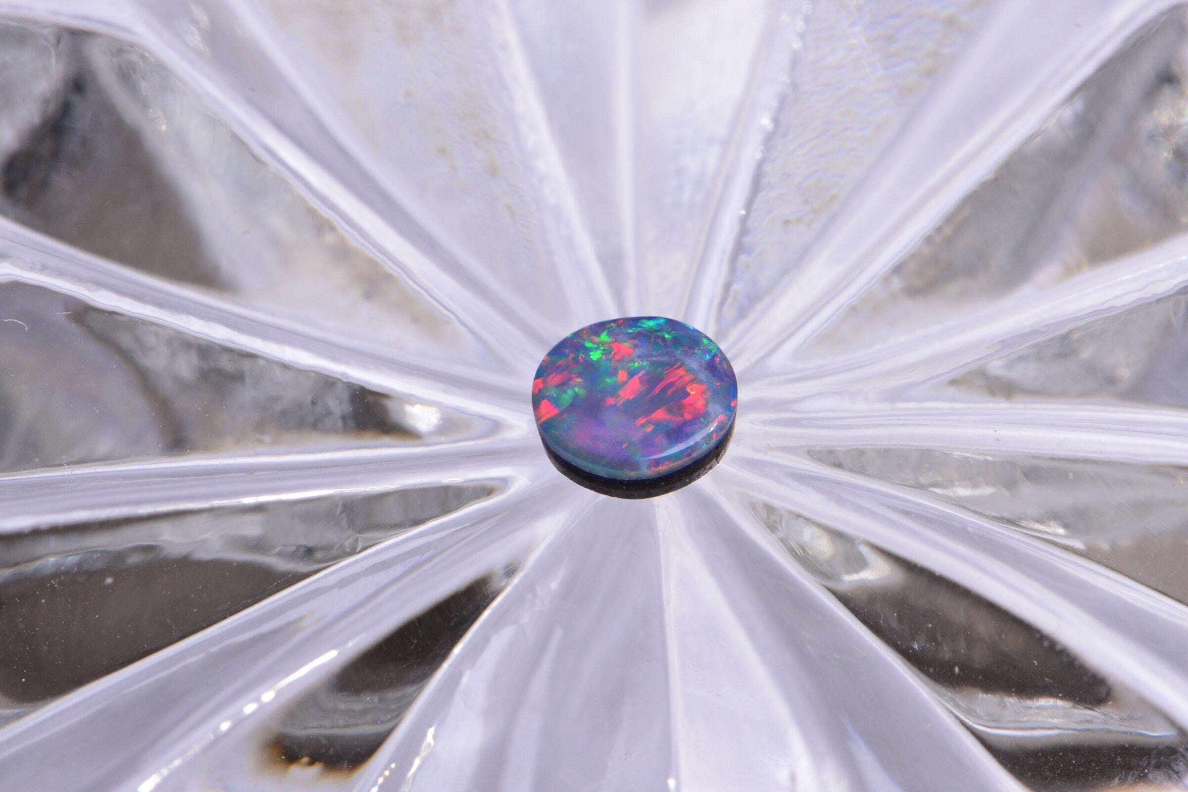 4mm Australian Black Opal  Round Cabochon Natural Gemstone Jewelry Making Supplies