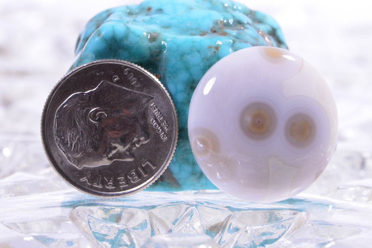 Ocean Jasper Cabochon: Natural Gemstone, 20x5.6mm