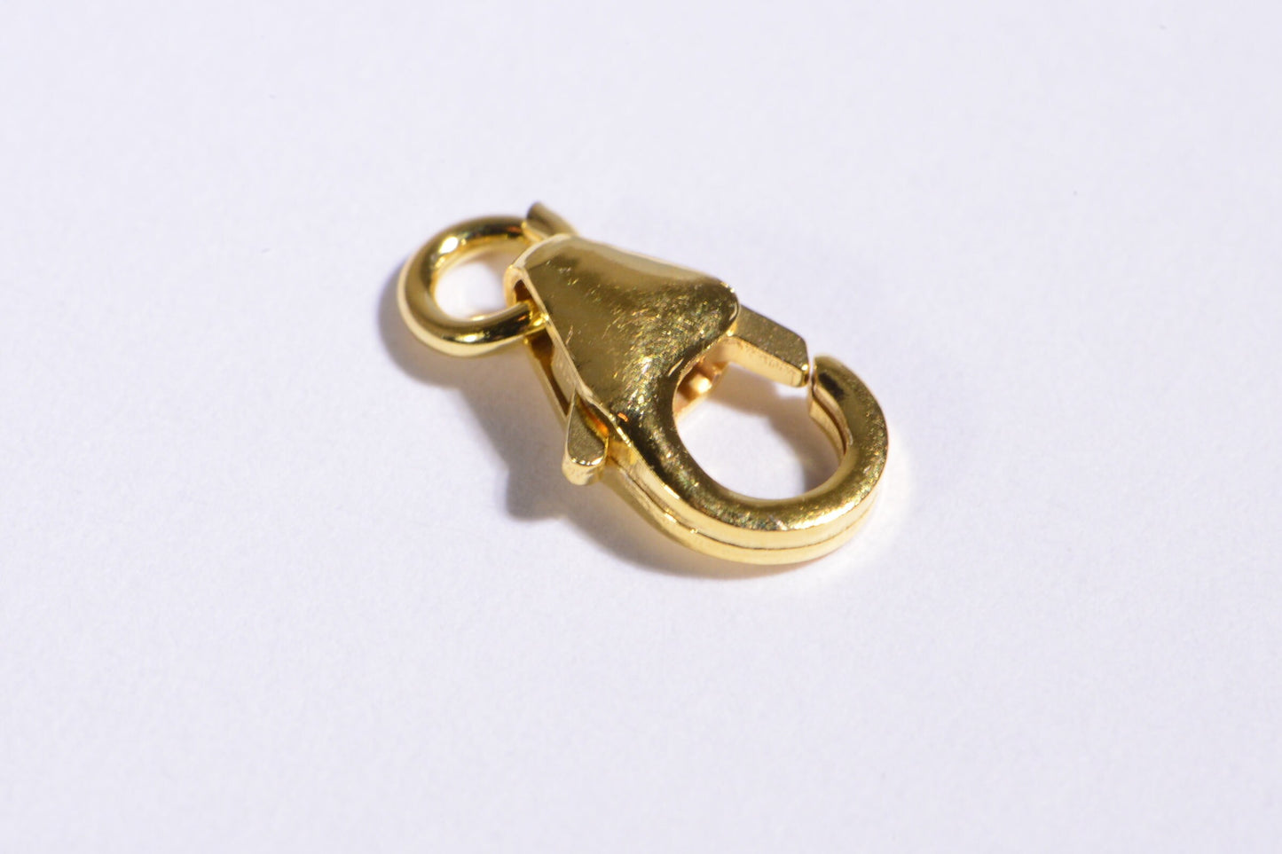 8mm Vermeil Trigger Clasp: 24K Gold Over Sterling Silver Lobster Clasp