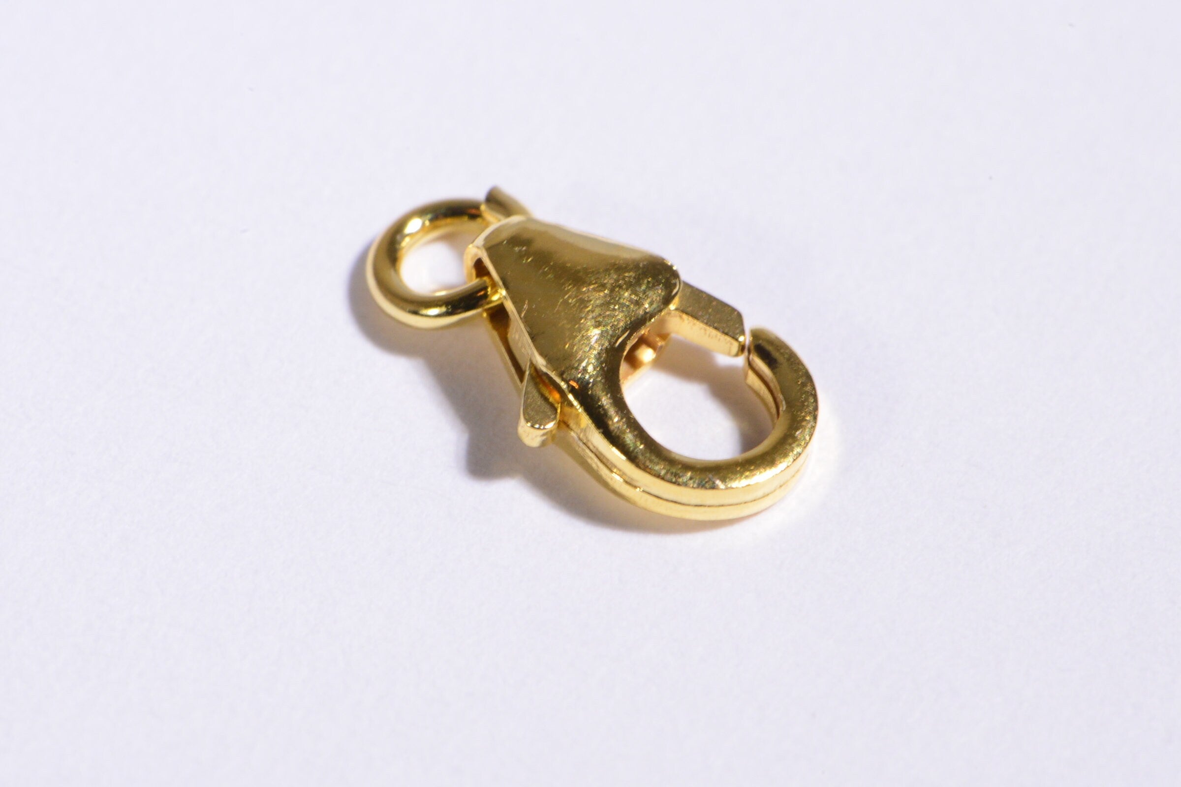 8mm Vermeil Trigger Clasp: 24K Gold Over Sterling Silver Lobster Clasp