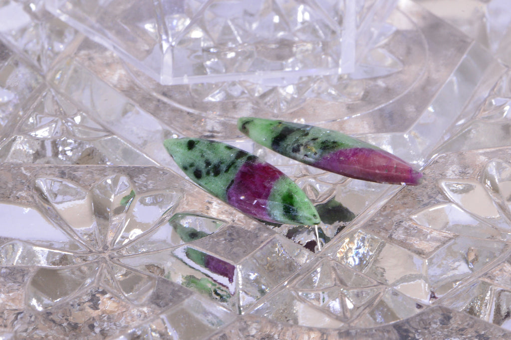 Genuine Ruby Zoisite Marquise Beads Facet Luxury Reach Color Natural Gemstone
