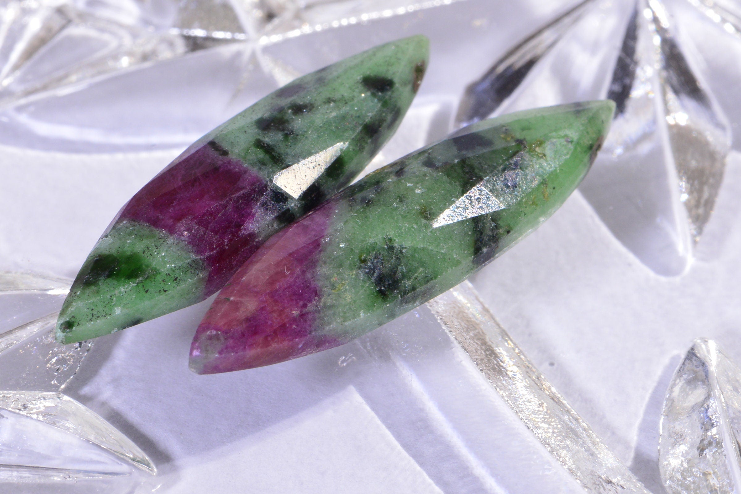 Genuine Ruby Zoisite Marquise Beads Facet Luxury Reach Color Natural Gemstone