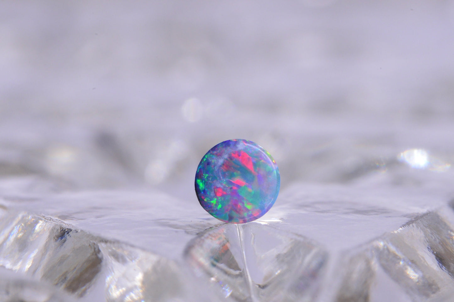 4mm Australian Black Opal  Round Cabochon Natural Gemstone Jewelry Making Supplies