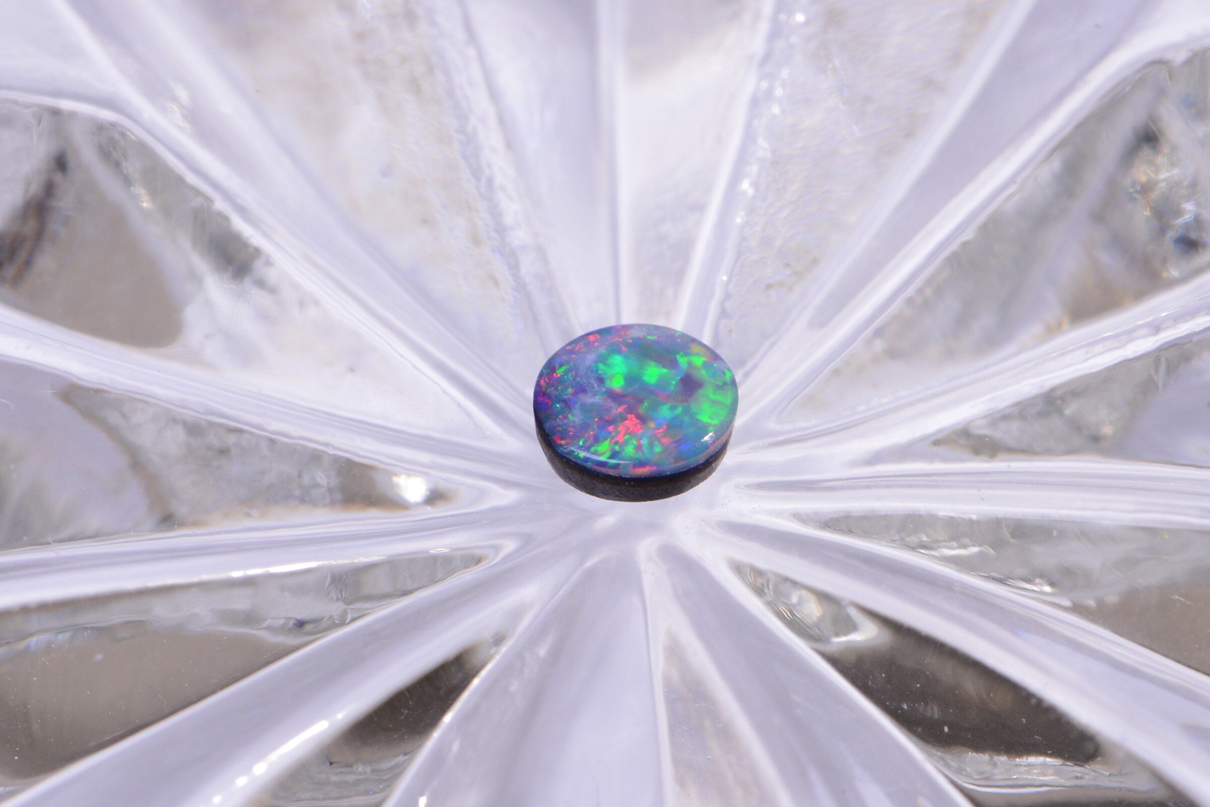 4mm Australian Black Opal  Round Cabochon Natural Gemstone Jewelry Making Supplies