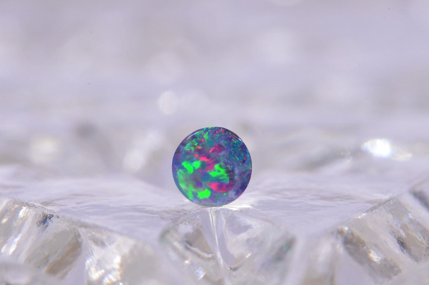 4mm Australian Black Opal  Round Cabochon Natural Gemstone Jewelry Making Supplies