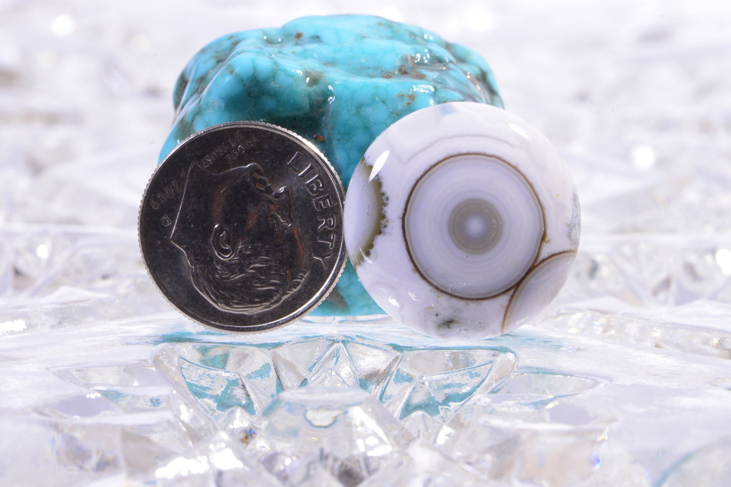 Ocean Jasper Cabochon: Round Gemstone, 20x5.6mm