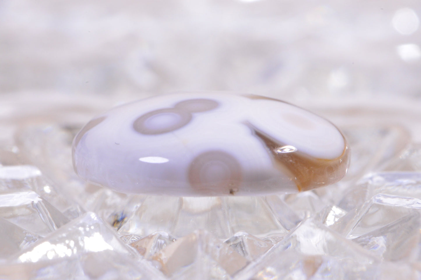 Ocean Jasper Cabochon: Round Gemstone for Jewelry (20x5.6mm)