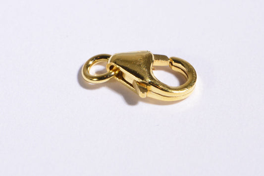 8mm Vermeil Trigger Clasp: 24K Gold Over Sterling Silver Lobster Clasp