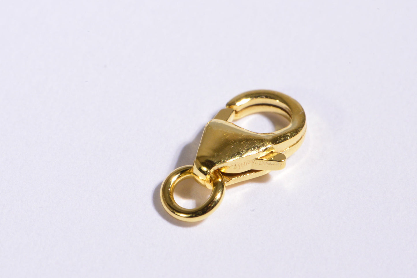 8mm Vermeil Trigger Clasp: 24K Gold Over Sterling Silver Lobster Clasp