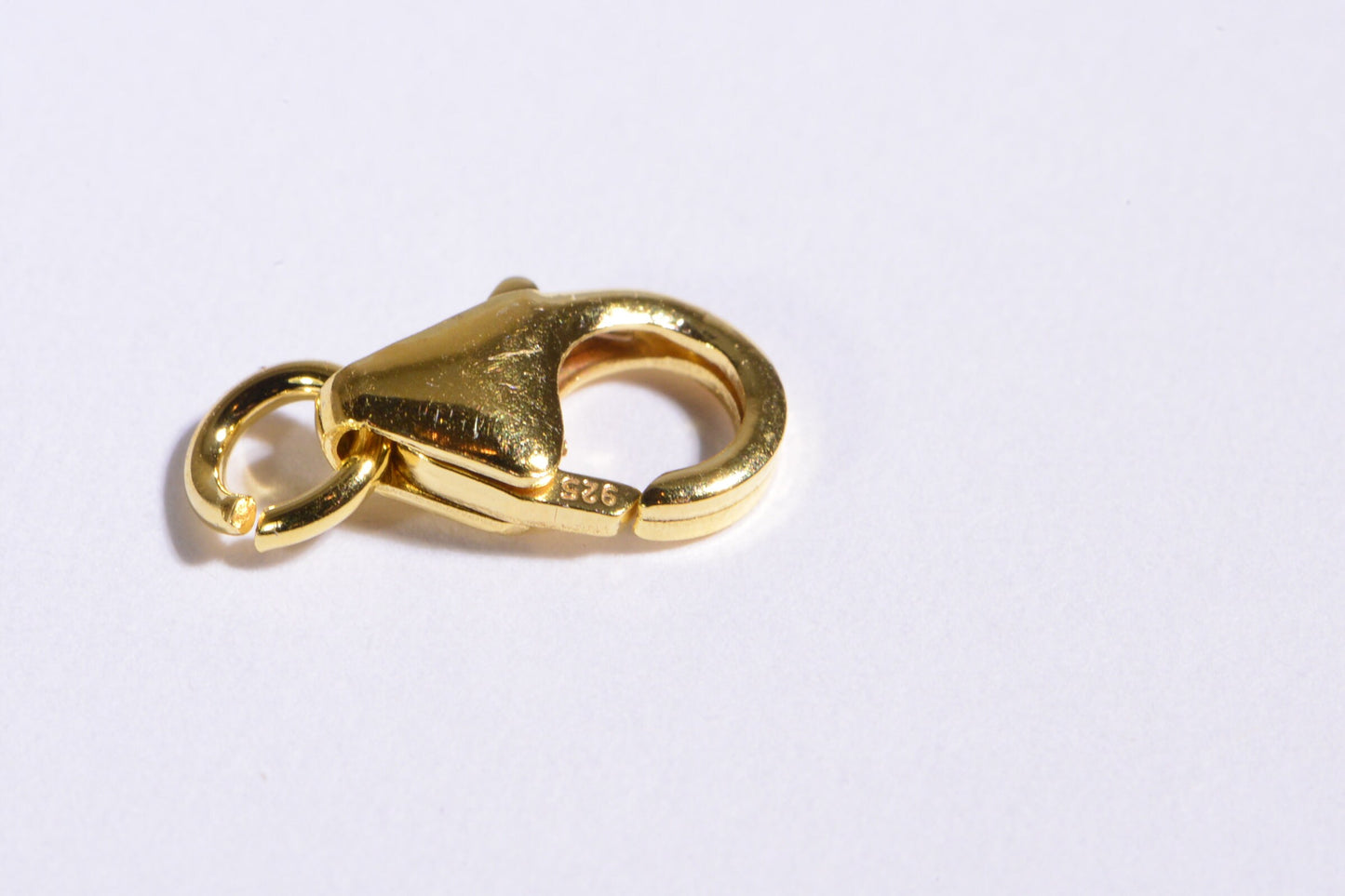 8mm Vermeil Trigger Clasp: 24K Gold Over Sterling Silver Lobster Clasp