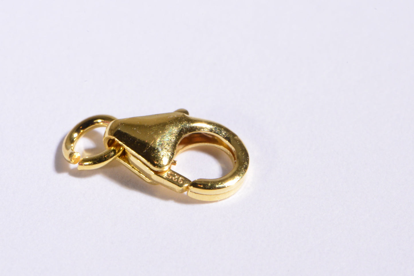8mm Vermeil Trigger Clasp: 24K Gold Over Sterling Silver Lobster Clasp