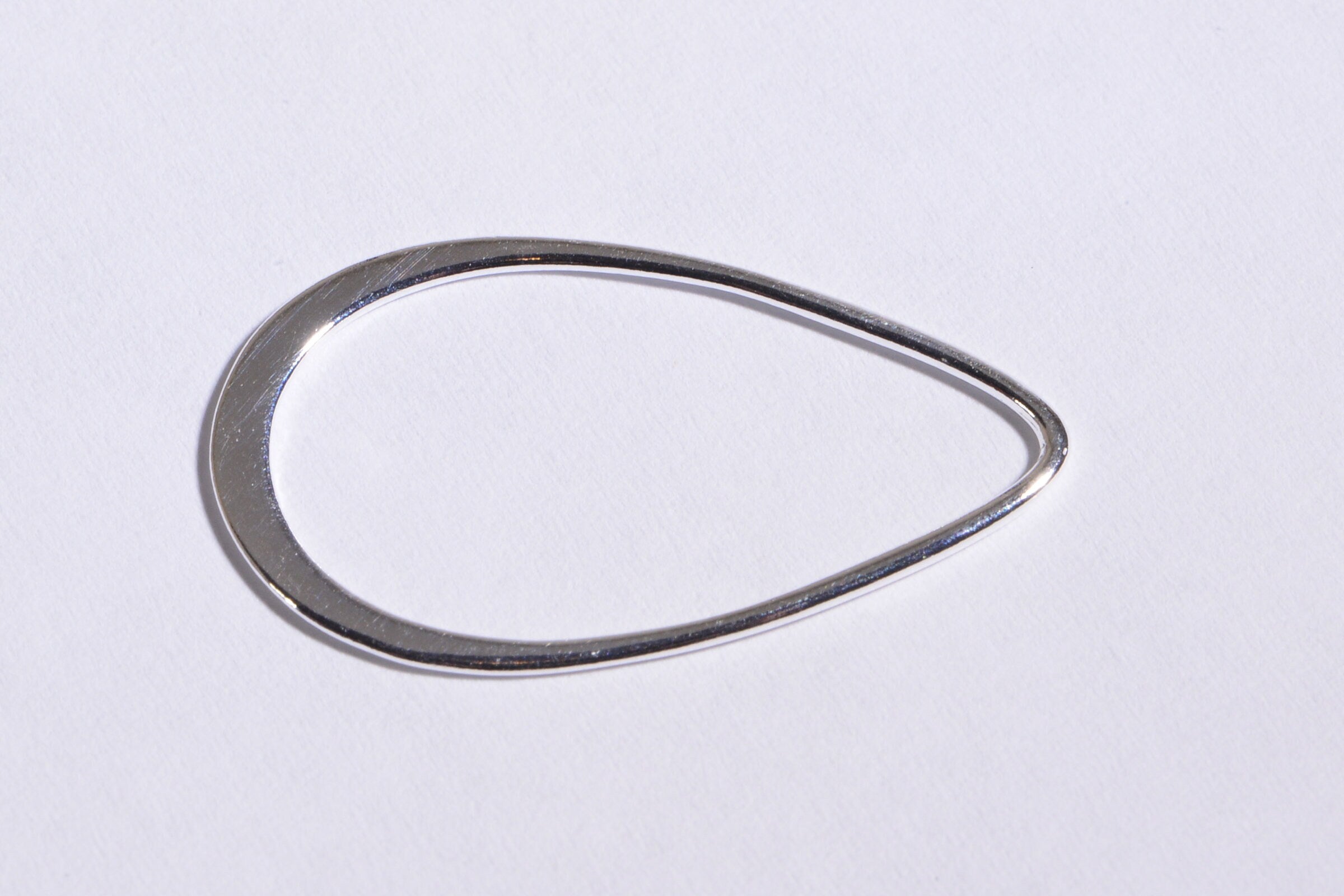 Sterling silver Pear Shape Link 29X17mm Long Teardrops Earrings Components Jewelry Making Supplies