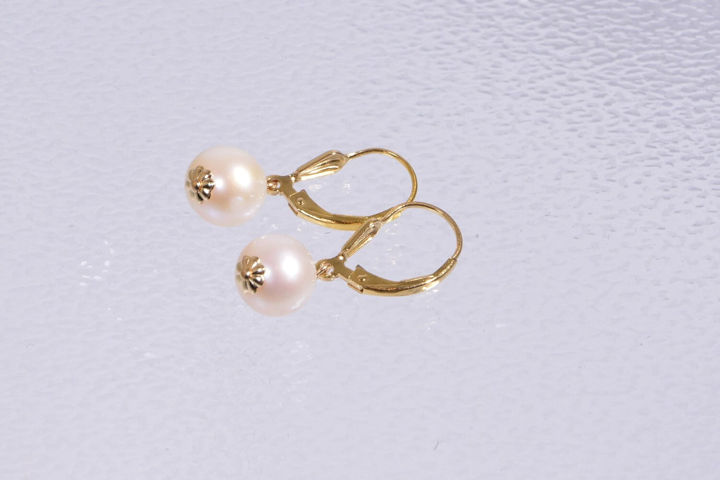 Ivory Pearl Drop Earrings, 14k Gold Filled Wire, Birthstone Jewelry