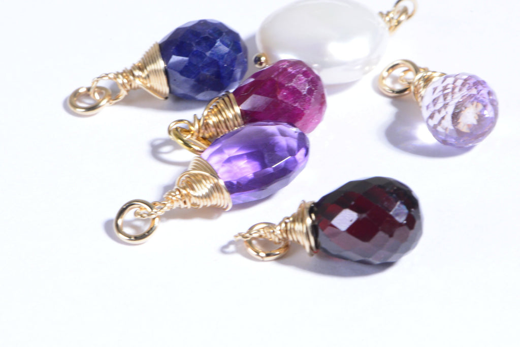 Lavender Topaz AAA Briolette: 14K Gold Filled Wire Wrapped Pendant