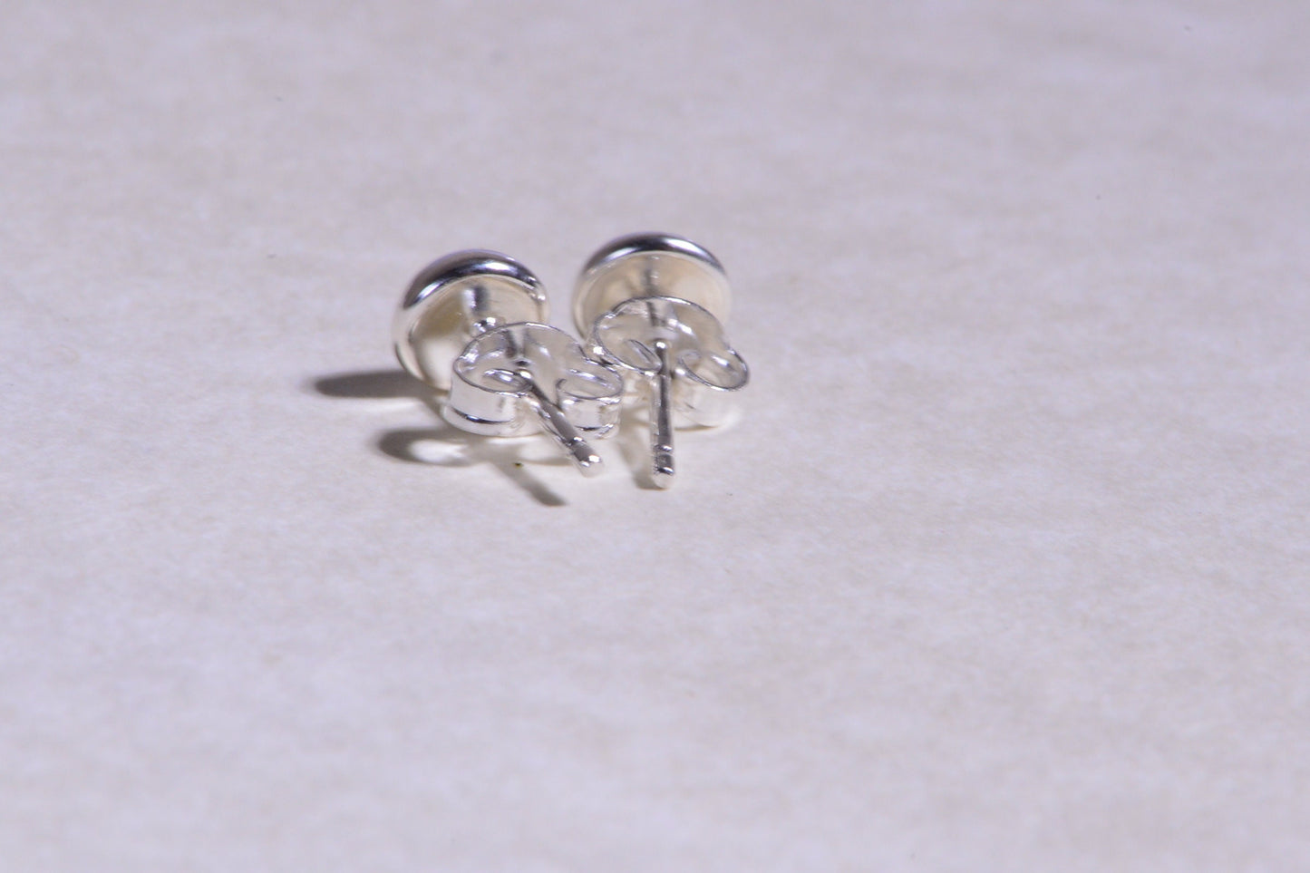 Fire Opal Stud Earrings: 5mm Lab-Created Harlequin Flash