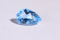 14mm Blue Topaz Pear Cut Cab for Ring Blue Teardrop Gems Faceted  Gemstone Cabochons