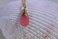 Rhodochrosite Teardrops Wire Wrapped on 14K gold filled Natural Gemstone Beads Jewelry Making Supplies