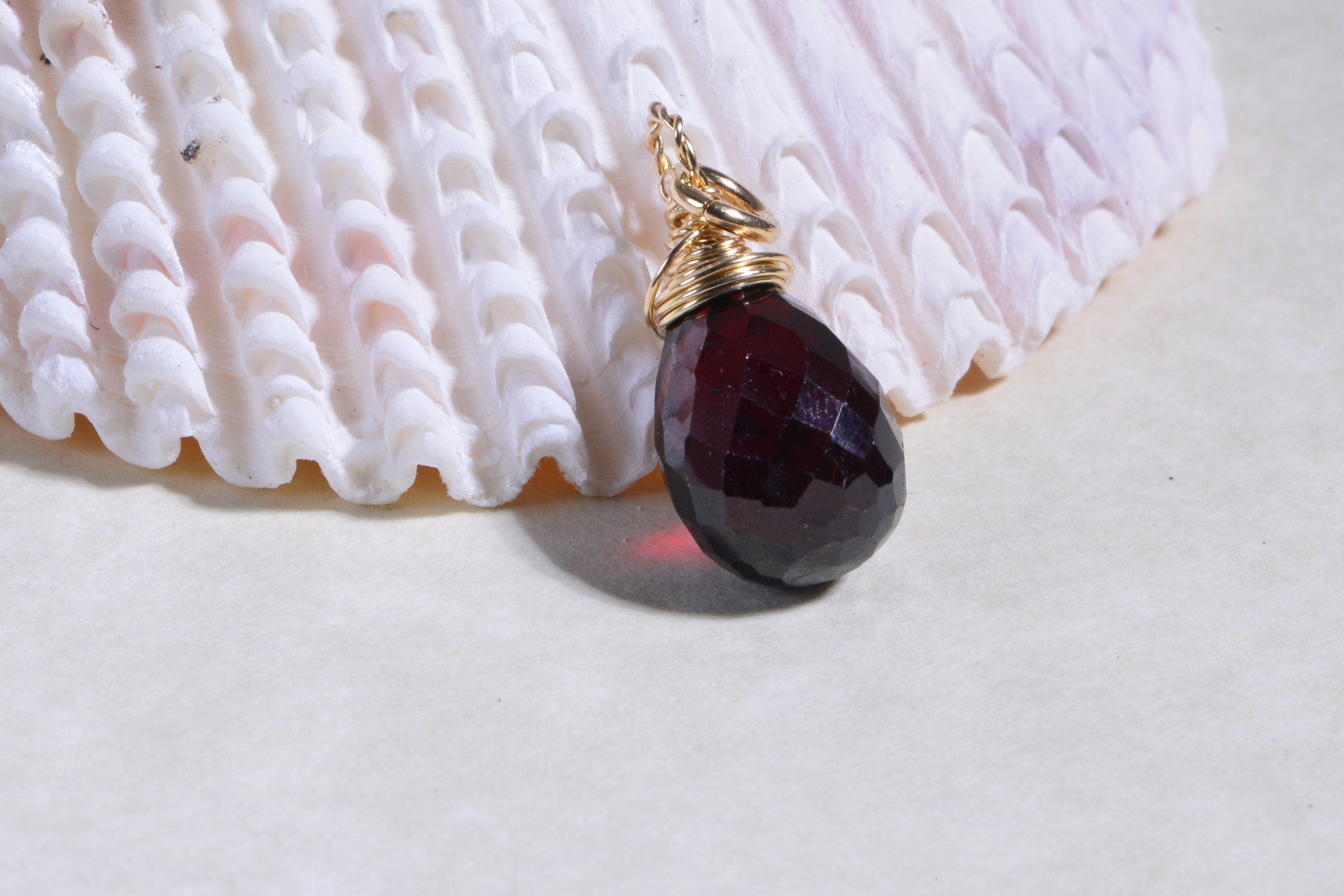 Lavender Topaz AAA Briolette: 14K Gold Filled Wire Wrapped Pendant