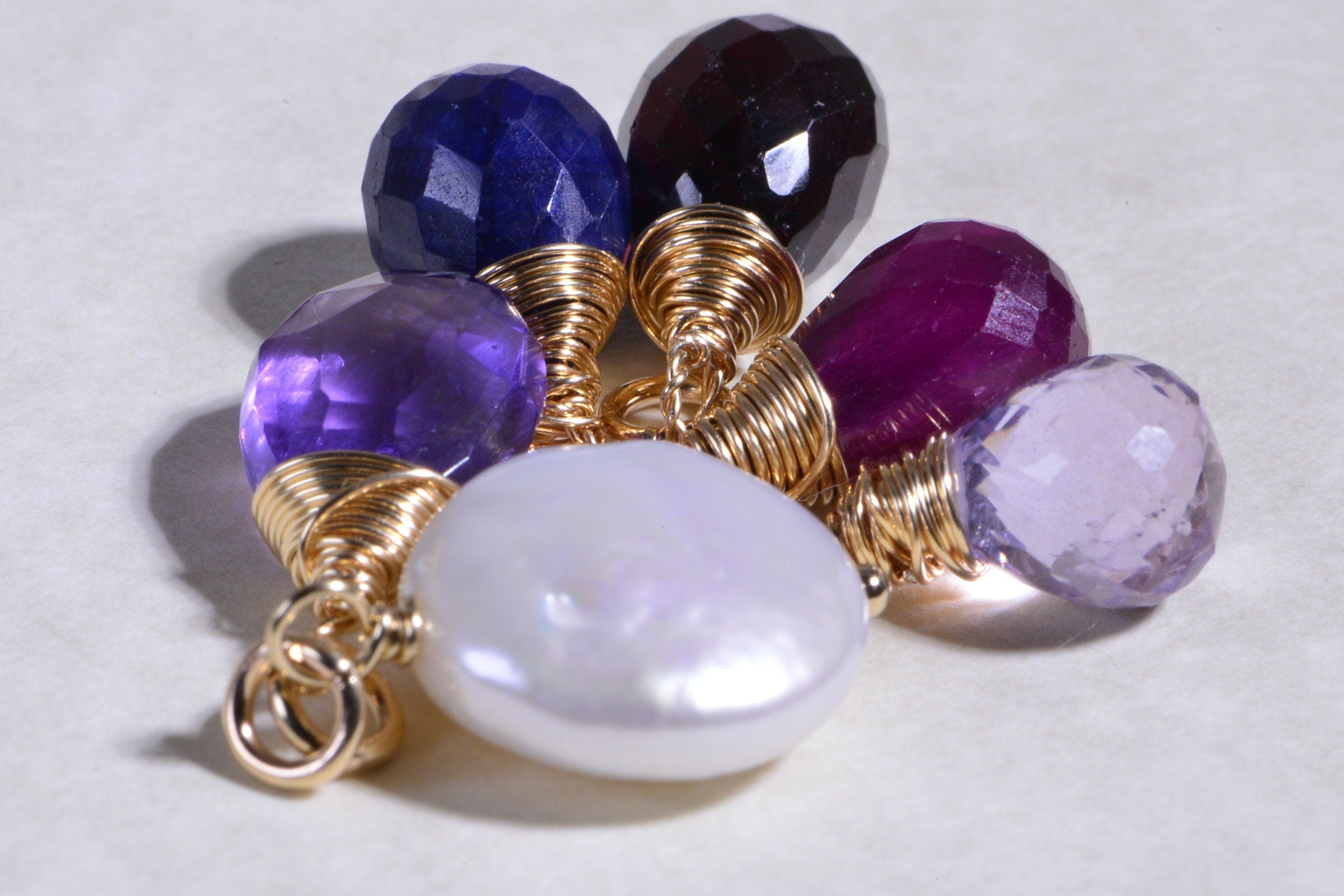 Lavender Topaz AAA Briolette: 14K Gold Filled Wire Wrapped Pendant