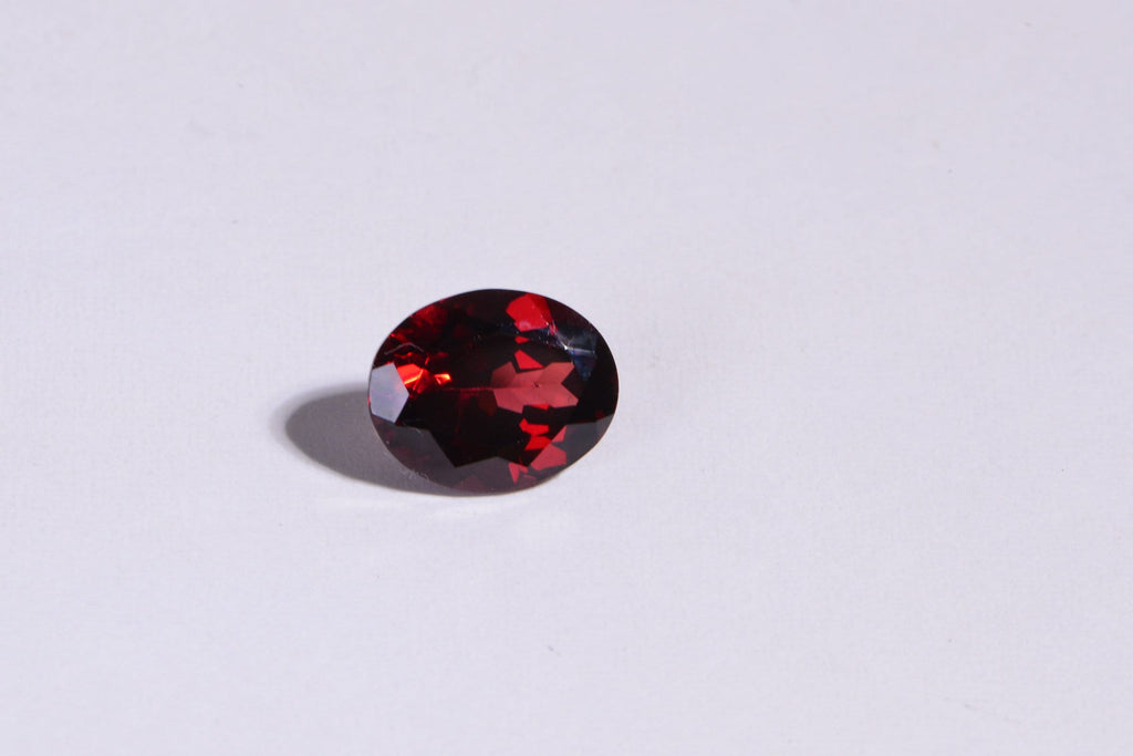 9mm Garnet Faceted Oval Cab For Ring  Natural Gemstone Birthstone For January