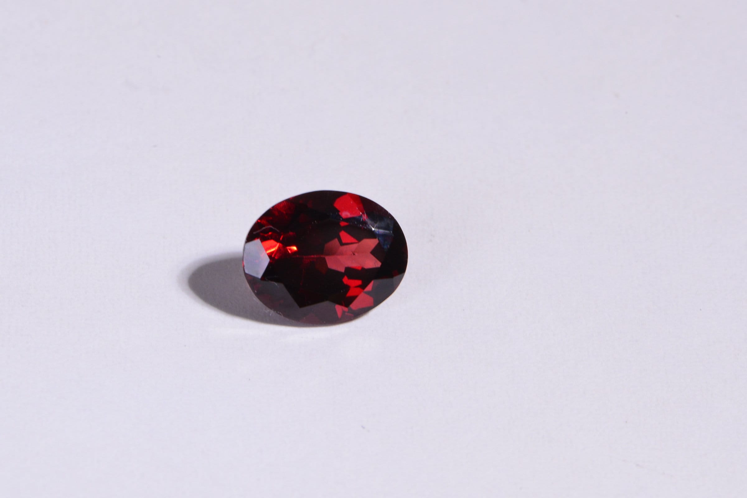 9mm Garnet Faceted Oval Cab For Ring  Natural Gemstone Birthstone For January