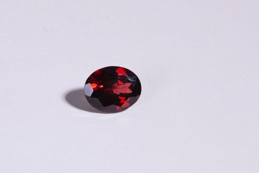 9mm Garnet Faceted Oval Cab For Ring  Natural Gemstone Birthstone For January